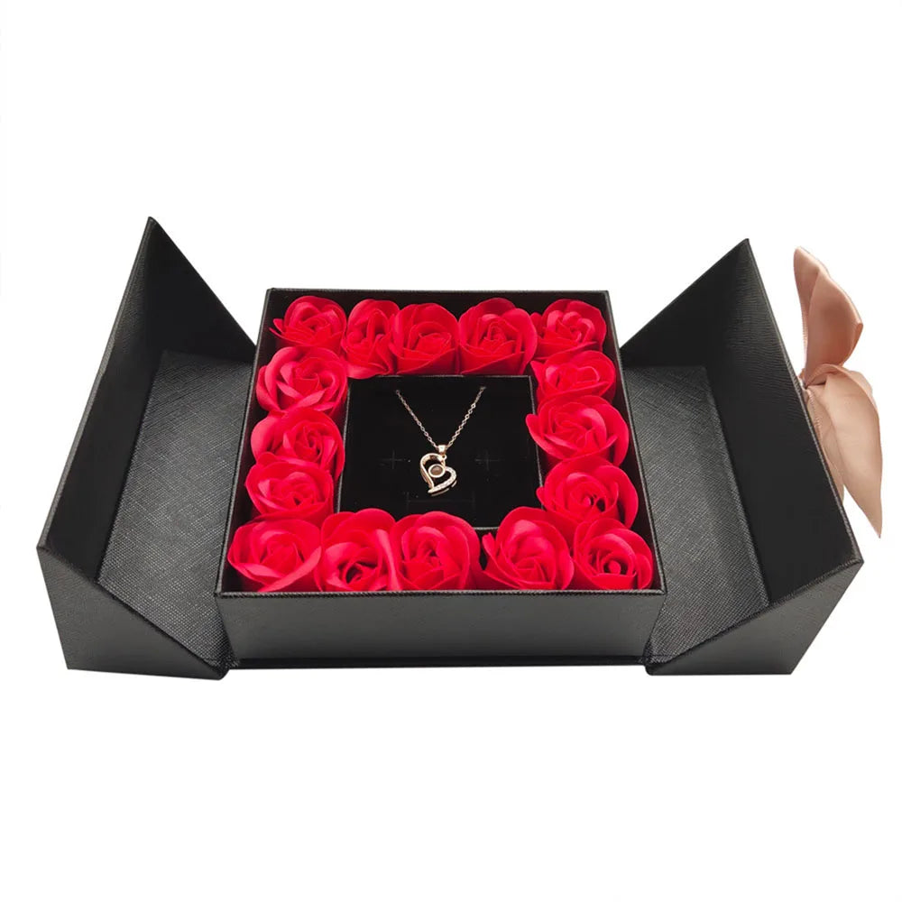 Solara Necklace with Eternal Rose Gift Box