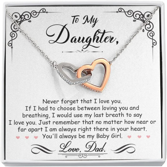 To My Beautiful Daughter Necklace from Dad