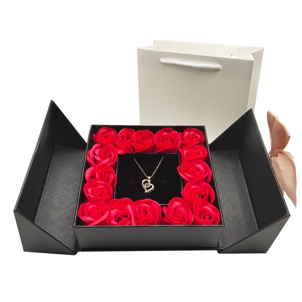 Solara Necklace with Eternal Rose Gift Box